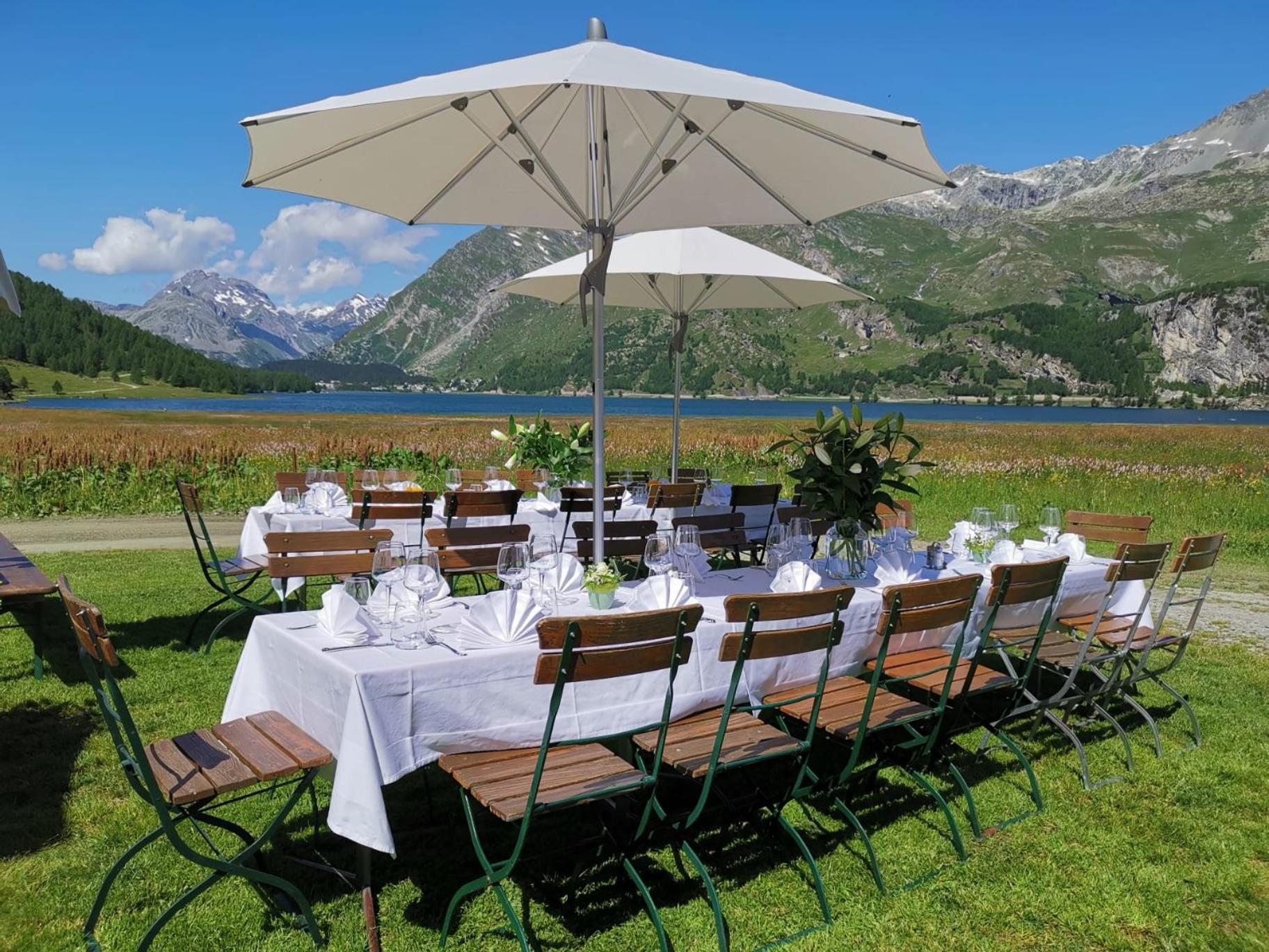 Hotel Ristorante Lagrev Maloja Ngoại thất bức ảnh