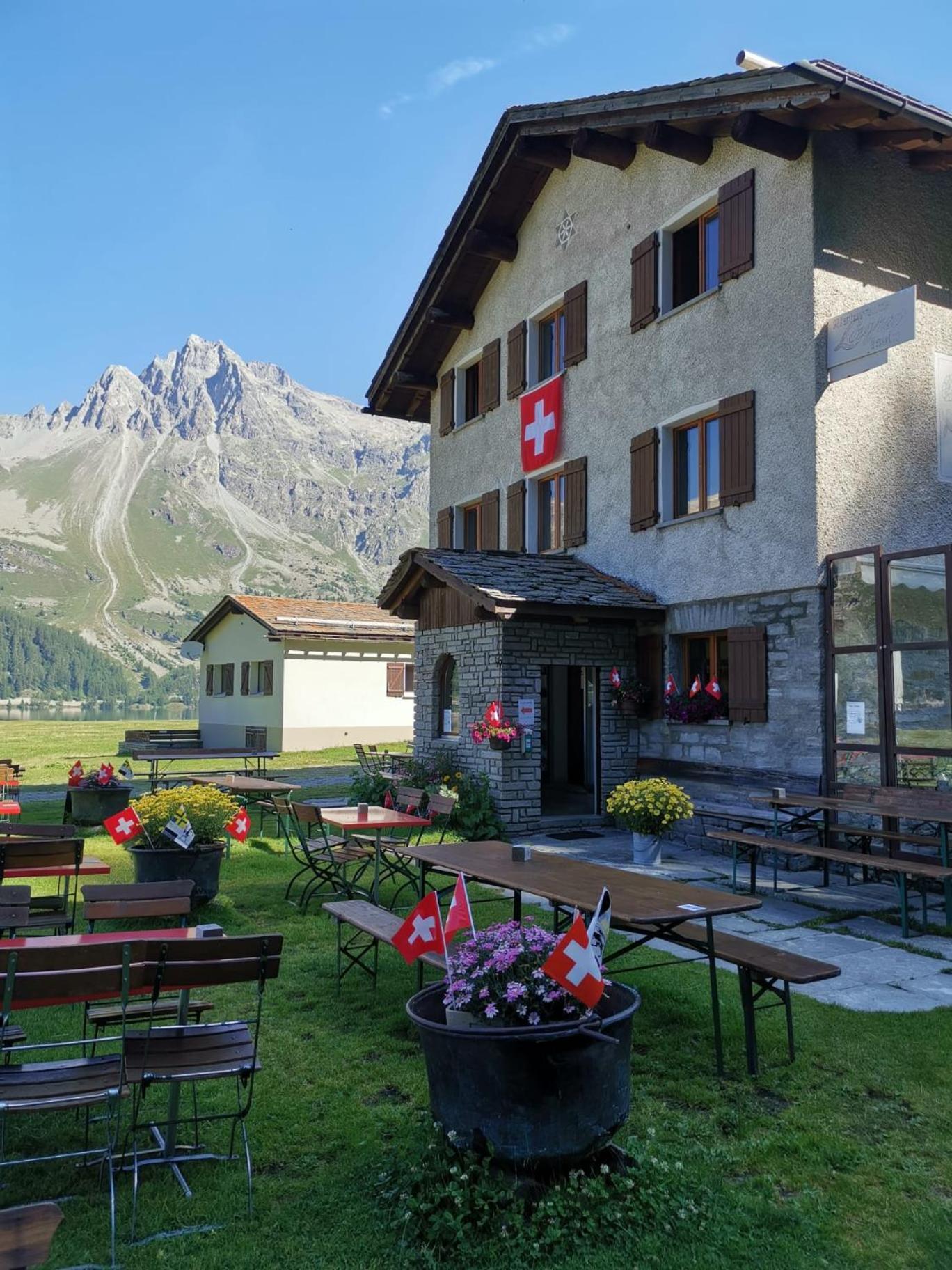 Hotel Ristorante Lagrev Maloja Ngoại thất bức ảnh